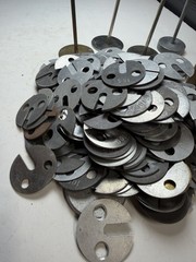 Large 6 pound lot of School Physics Lab weight discs most 2G & gram used