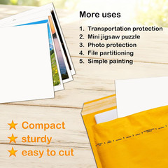 3.5X4.5 White Corrugated Cardboard Sheets, Flat Card Boards Inserts for Crafts,