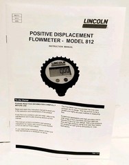 LINCOLN POSTIVE DISPLACEMENT FLOWMETER MODEL 812 ~UNIVERSAL INLINE DIGITAL METER