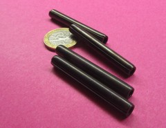 Steel Coiled Spring Pin, 1/4″ Dia x 2.00″ Length, 25 pcs