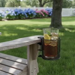 Cup Holder with Clamp Space-Saving Mesh Cup Holder Secure for Table Edge