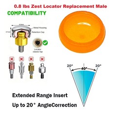 US Nobel Active Zest Locator Abutment NP RP 3.5/4.3mm Conical GH 1-5mm Titanium