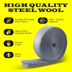 Steel Wool Grade 0 – 5 LB roll FINE Grade, Jumbo Roll, Multi Purpose. Excellent!