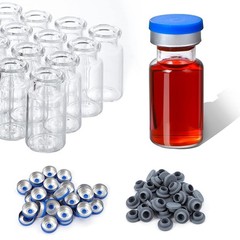 500/1000PCS 10ml Glass Vials Headspace Sample Vials w/ 20mm Crimp Top (Optional)