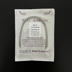 Dental Ortho Heat Thermal Activated Niti Rectangular Arch Wire Natural Form