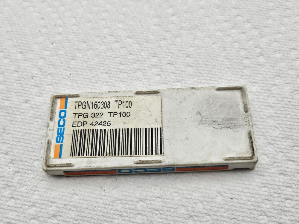 Seco Carboloy TPGN160308 TP100 Indexable Carbide Inserts TPG 322 (Qty 10)