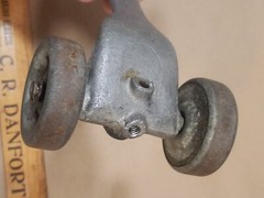 Vintage GOLDBLATT Masonry Bricklayer Skate Wheel Joint Raker Tool Aluminum – 9″