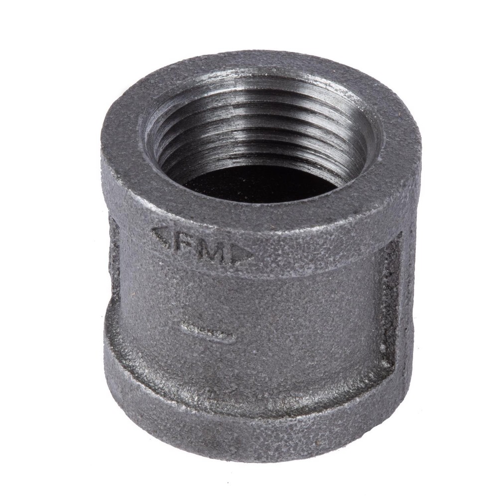 BK Products 1 in. FPT x 1 in. Dia. FPT Black Malleable Iron Coupling (Pack of 5)