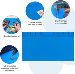 Oversized Large Soldering Mat, 27.6″x15.7″ Heat Resistant Silicone Work Mat, …