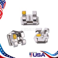 Dental Ortho Brackets Braces Metal Standard MBT/Roth Slot.018/022 345/3 Hooks