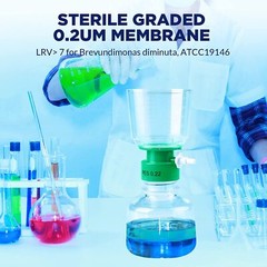16Pack LAB 500ml Bottle Top Vacuum Filter Sterile Polyethersulfone PES Membrane
