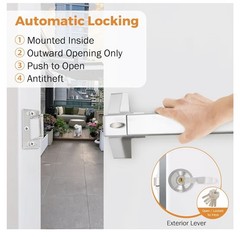 BEAMNOVA 27.5 in Commercial Door Push Bar Panic Exit Device with Exterior Lever
