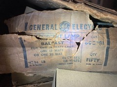 NOS 89G381 GENERAL ELECTRIC BALLAST 14-15-20-22 WATT 118V 60H .340 AMP MADE USA