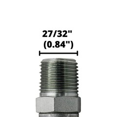1/2″ x 120″ Hydraulic Hose Assembly – Male x Male NPTF Pipe Thread Fittings Crim