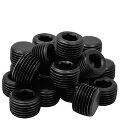 55x NPT plug 3/4 1/2 3/8 1/4 1/8 1/16 Male Thread Internal Allen Head Pipe Plugs