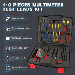 110PCS Automotive Test Lead Kit, AES Wave Multimeter Lead Kit with Back Probes,