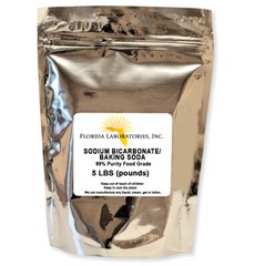 Pure Sodium Bicarbonate USP Food Grade – 5 LBS – Baking Soda Bath Bomb Fizzies