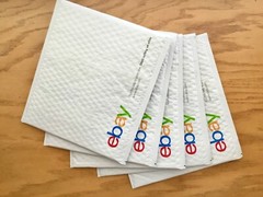 50 Pc eBay Shipping Supplies KIT Padded Bubble Mailers, Boxes, Tissues & Labels