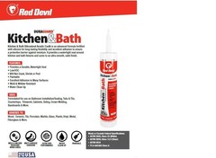 Duraguard 100% Waterproof Paintable Caulk 5.5 oz for Kitchen & Bath Repairs
