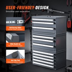 VEVOR Drill Bit Dispenser Organizer Cabinet 3 Pieces Three-Drawer Five-Drawer