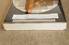 Old Late 1980s 8″ Genuine Semiconductor Wafer inside Plastic Display Case