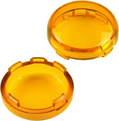 Amber Turn Signal Lens Cover Compatible with Dyna Fatboy Softail Color: Amber
