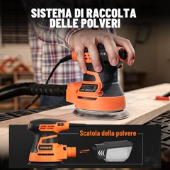 DOVAMAN Orbital Sander, Up to 13000 rpm, 3A Random Orbit Sander, 6 Variable S…