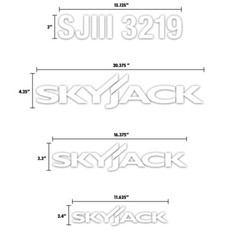 Decal Kit fits Skyjack SJIII 3219 Scissor Lift Aftermarket Stickers Made in USA