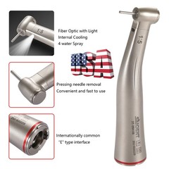 SANDENT 1:5 Increasing LED Fiber Optic Contra Angle Handpiece Red Standard Head