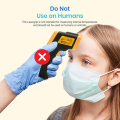 Etekcity Infrared Thermometer Laser Temperature Gun 774, Digital Black Yellow