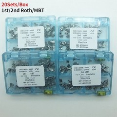 20 Sets Dental Orthodontic Buccal Tube 1st 2nd Roth 022 Molar Bondable No-cov