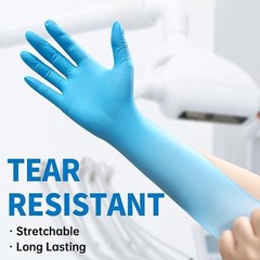 Medguy Blue Nitrile Exam Gloves – 100 Pcs – Powder-Free, Latex-Free, Medical