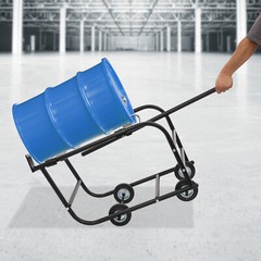 55 Gallon Drum Cradle, Movable Drum Cradle Drum Stand 600-pound Capacity