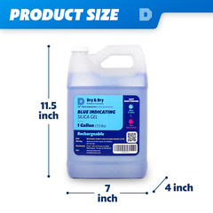 8 Gallon(60 LBS) “Dry & Dry” Premium Blue Indicating Silica Gel Desiccant Beads