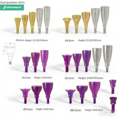 US 10Pcs NC/RC Dental Healing Cap Abutment Fit Straumann ITI BL/BLT D3.3/4.1mm