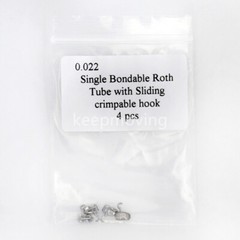 Dental Buccal Tube with Sliding Crimpable Hook 0.022 1st Molar Bondable Roth/MBT
