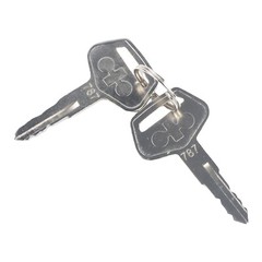 2PCS 787 Ignition Switch Keys for Komatsu Excavator PC200 PC210 PC220 PC240