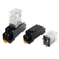 2 Pcs DC 12V Coil 8 Pin 10A DPDT Electromagnetic Power Relay 12V, 8Pin-10A