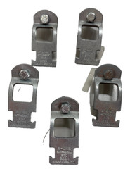 B-LINE 1-1/4″ PIPE CLAMPS, BOLT AND SCREW COMES WITH, CARBON STEEL, LOT OF 5