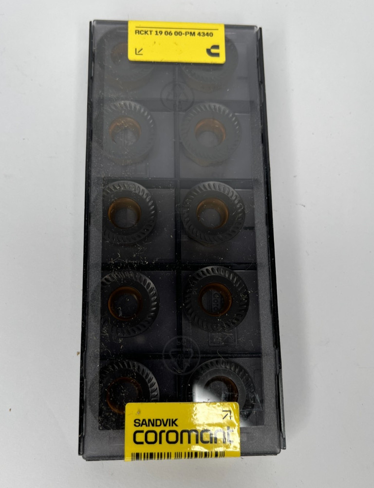 Sandvik Coromant Milling Insert RCKT 19 06 00-PM 4340 *NEW* 10PC 7564625