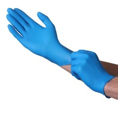 Blue Nitrile Disposable Exam Grade Gloves – Chemo Tested – 4.0 mil – Box of 100