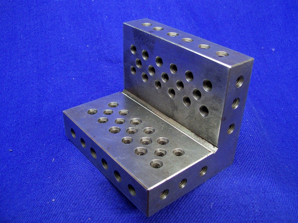 Machinist Angle Block Plate 90 deg. Precision Hardened Ground Fixture 3x3x4x1