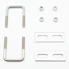 Stainless Steel Square U Bolt Clamp, Square Tube Clamps with Nut and Plate for B