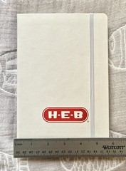 Rare HEB Employee Gift Memorabilia Store Branded Hardcover Notebook Ruled White