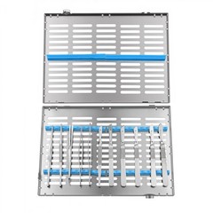 135°C Autoclavable Dental Sterilization Cassette Rack Box for 20 Grid Instrument