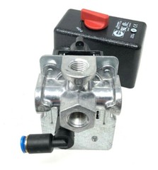 5140119-56 AIR COMPRESSOR PRESSURE SWITCH 105-135 PSI 4 PORT 26 AMPS
