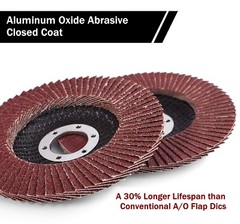 20X 4-1/2 Flap Discs 40 60 80 120 Grit Angle Grinder Sanding Grinding Wheels 4.5