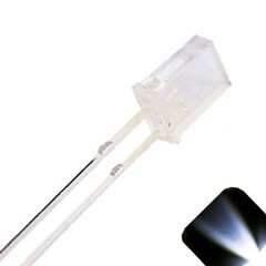 20 x 2x5x7mm Rectangle LEDs Cool Clear White LED Square x 2 5 7 – 7x5x2 mm