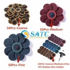 46x/50x 2 inch Surface Conditioning Discs Roll Lock Die Grinder Sanding Pads