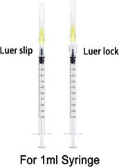 Disposable Luer Lock Needle 30Ga 5/16 Inch 8mm 100Pack(30Ga-5/16IN)